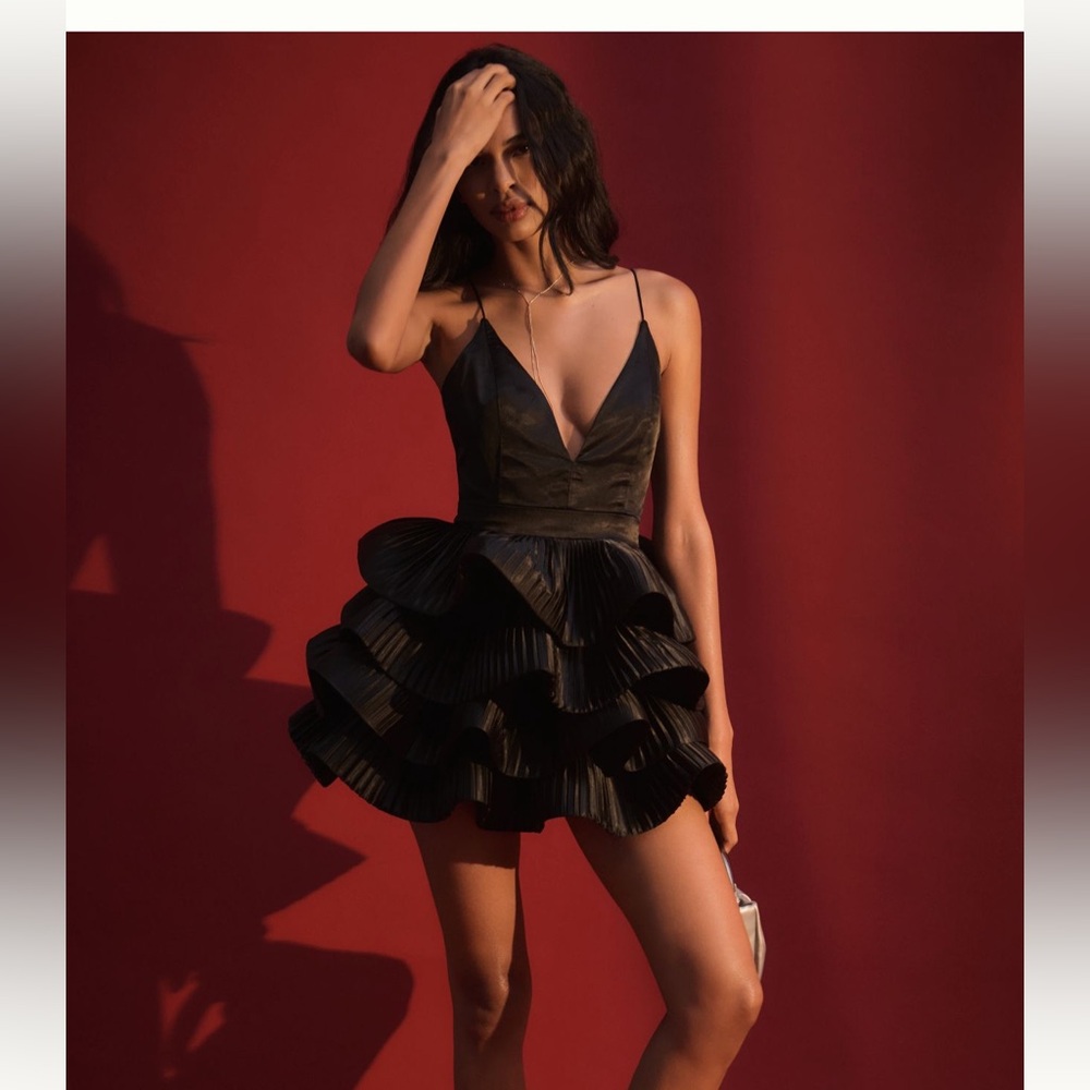 Anthropologie ruffle dress